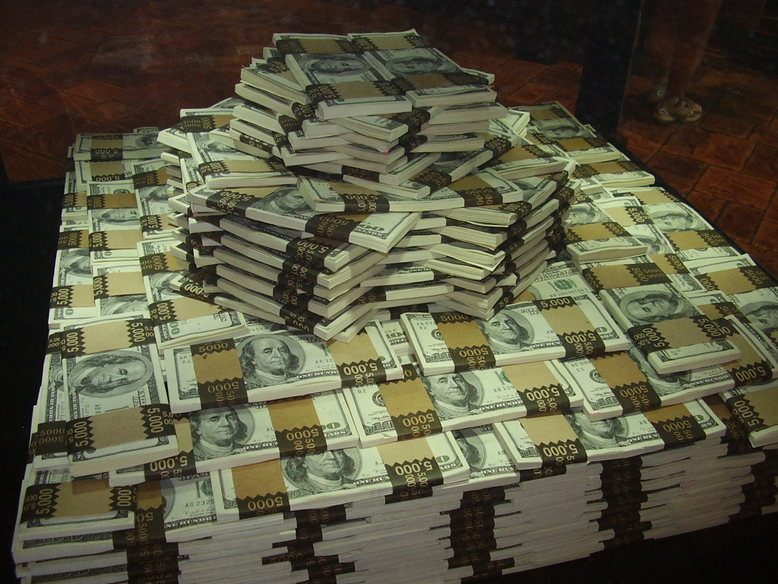Stack of currency